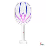 Мощная перезаряжаемая электрическая мухобойка от комаров с зарядкой, электронное прочное средство от комаров для домашнего использования, высокая мощность