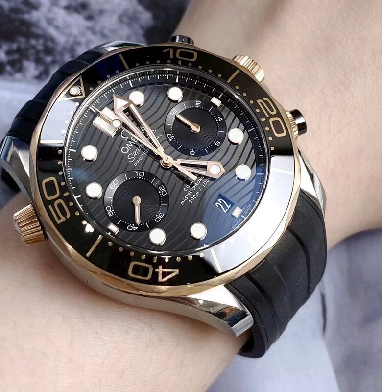 44mm [9.9 New] Omega Seamaster 210.22.44.51.01.001 Mechanical Sedna ®   18K Gold