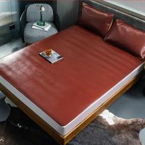 Buffalo leather mat red brown factory price direct supply first layer cowhide mat high-end mat supported by the elderly and children