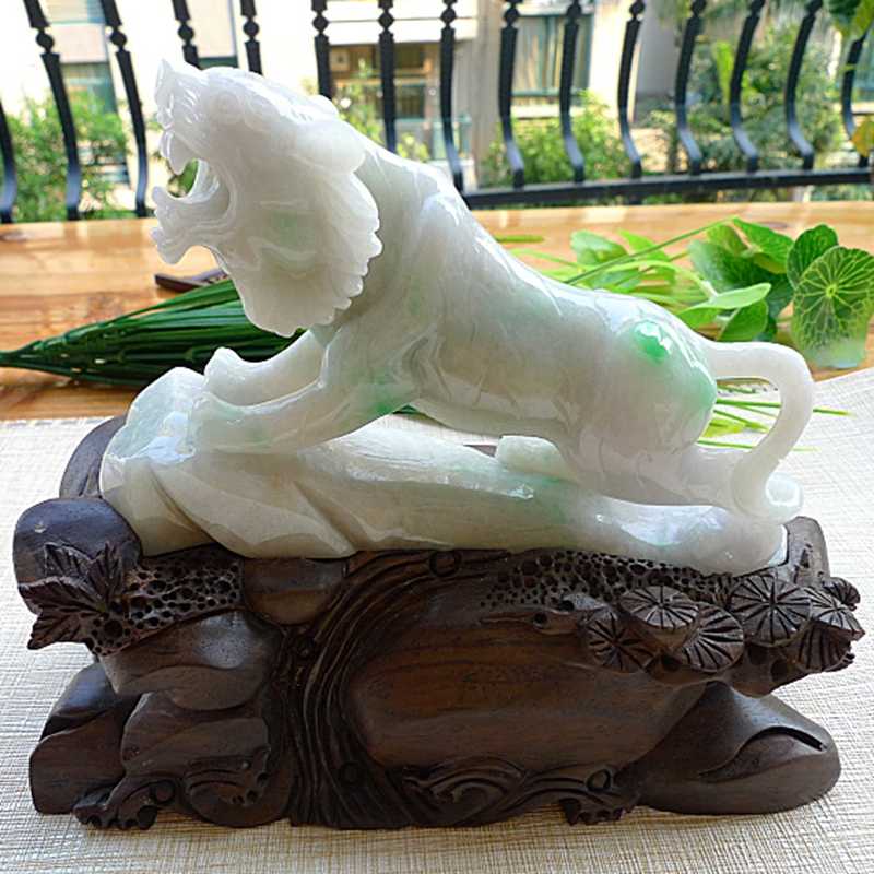 天然マンモス牙精巧な手作り彫刻文殊菩薩 置物