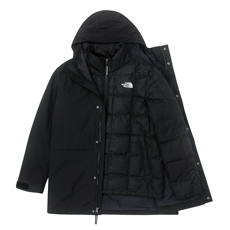 TheNorth Face北面鹅绒三合一冲锋衣秋冬男羽绒内胆600蓬80鹅绒服