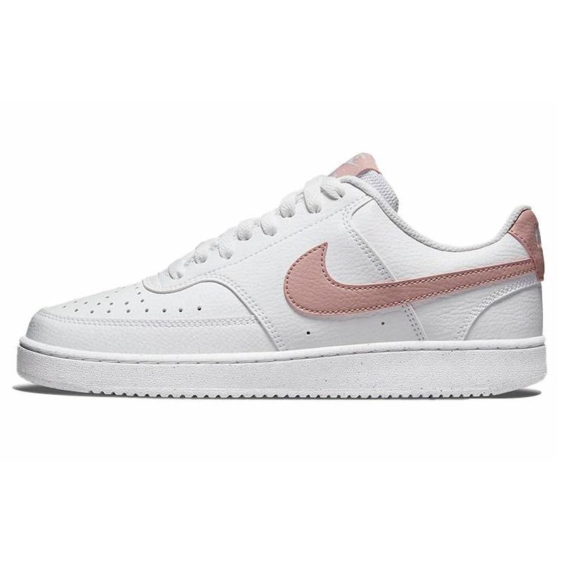 Nike Court Vision Low 可回收材料 低帮 板鞋 女款 白粉色