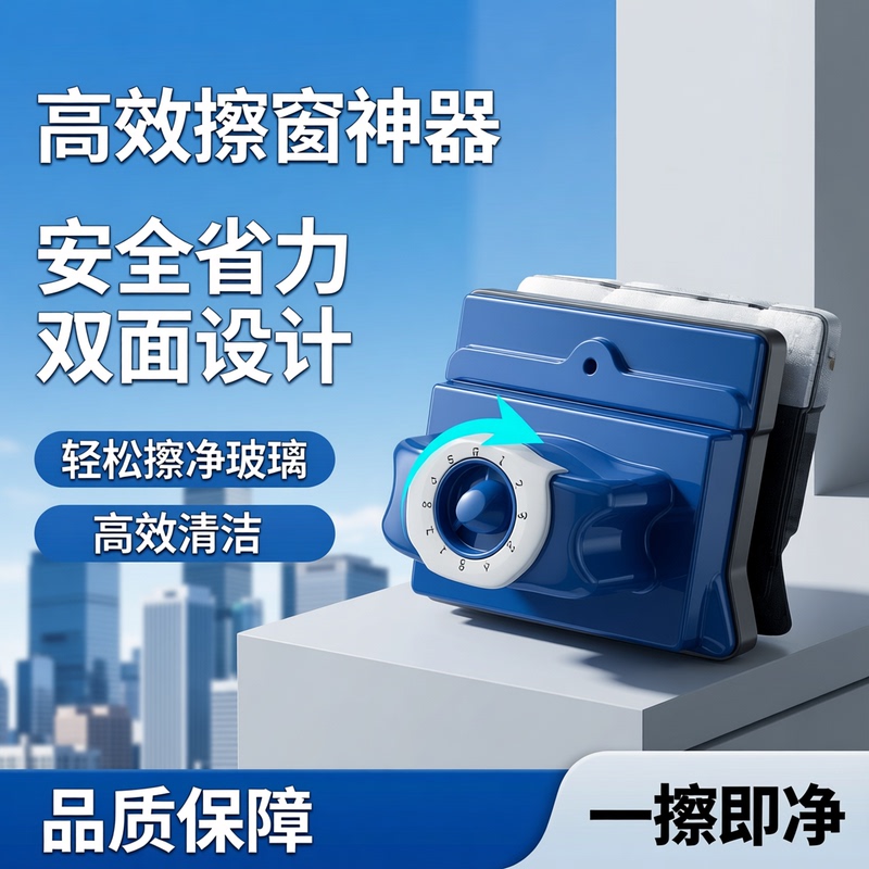 2026 New Model Glass Cleaning Tool for Home Use, Specialized for High-Rise Exterior Windows, Household Cleaning, Double-Sided Magnetic Window Cleaner 2026 New Model Glass Cleaning Tool for Home Use, Specialized for High-Rise Exterior Windows, Household Cleaning, Double-Sided Magnetic Window Cleaner