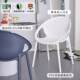 Dining chair, home backrest plastic chair, modern simple stackable leisure chair, light luxury restaurant cafe dining table and chairs