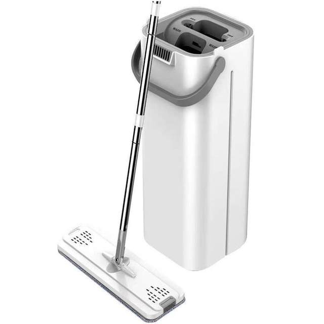 Household mop artifact automatic dehydration spin-drying hand-washable mop lazy mop bucket one mop household floor mopping