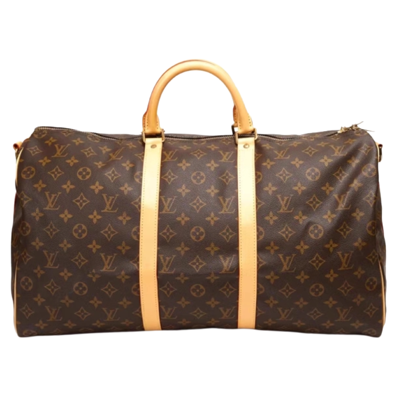 Second-Hand Louis Vuitton/Louis Vuitton Kp55 Travel Bag Crossbody Bag with Vegetable-Tanned Leather Replacement