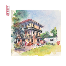 Hand-painted landscape painting original artist Di Yaozong modern minimalist living room dining room entrance bedroom decorative painting hanging