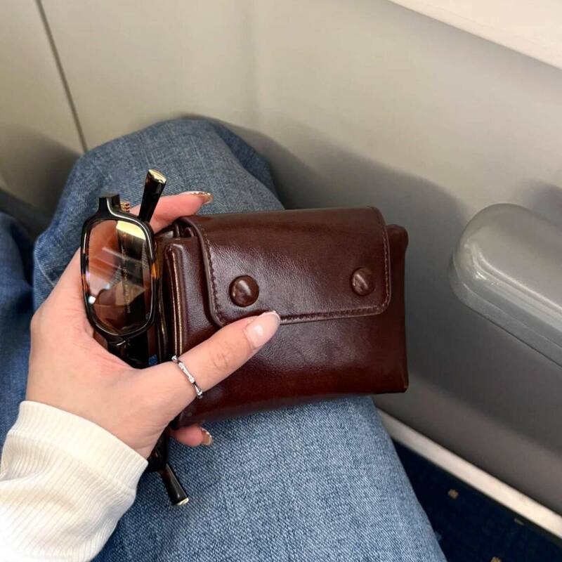 Korean-Style Retro Soft and Delicate Small-Eye Wallet, New Lightweight and Compact Card Holder, All-In-One Travel Multifunctional Coin Purse Korean-Style Retro Soft and Delicate Small-Eye Wallet, New Lightweight and Compact Card Holder, All-In-One Travel Multifunctional Coin Purse
