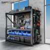 Heavy-duty shelf hole board storage rack multi-layer warehouse storage household placement and finishing hardware tool storage rack