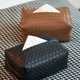 Simple and light luxury woven leather car tissue box living room coffee table cardboard box napkin storage box