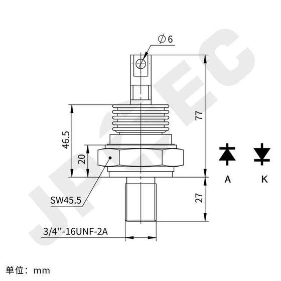 빠른 복구 다이오드 ZK200-40 ZK200A4000V 빠른 정류기 고전압 다이오드 상하이 Qiyi