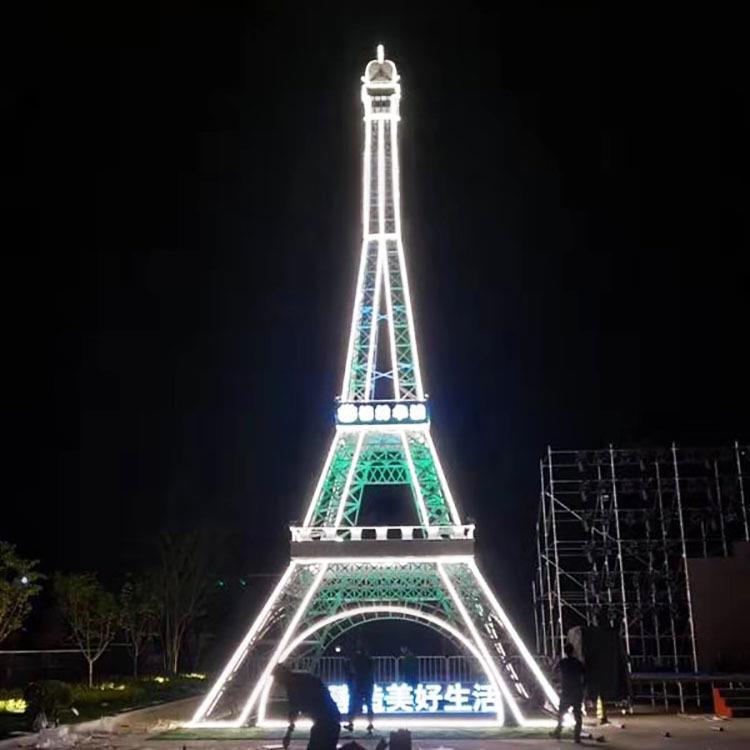 Large French Eiffel Tower Model Props for Photography, Wedding, Square Decorations, Illuminated Iron Tower Large French Eiffel Tower Model Props for Photography, Wedding, Square Decorations, Illuminated Iron Tower