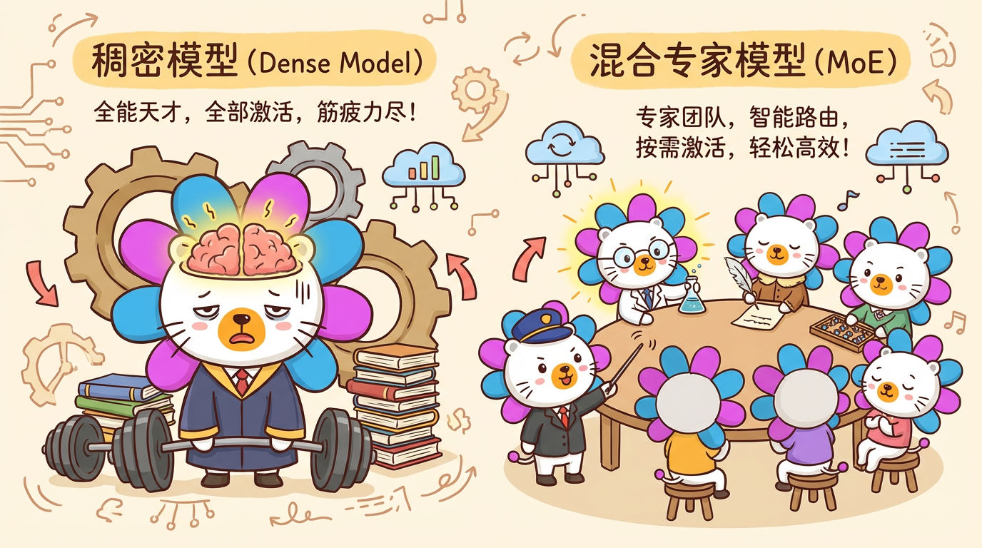Dense vs MoE 架构对比