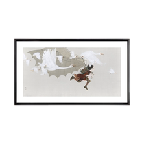 (Framed) Stamped limited edition print by Zhou Xue (Da Vincis Dream) member of China American Association