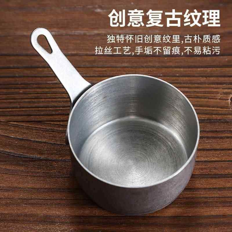 Retro Stainless Steel Sauce Cup, Old-Fashioned Creative American Sauce Cup, Western Steak Black Pepper Dish, Tomato Sauce Flavor Dish