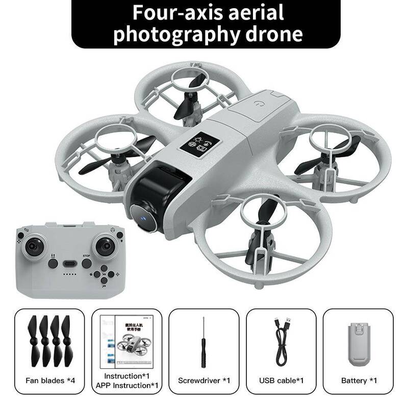 Cross-Border New Product V2 Drone with High-Definition Aerial Photography, 8K Long Endurance Remote Control Aircraft, Optical Flow Dual Camera Toy, Four-Axis Flight