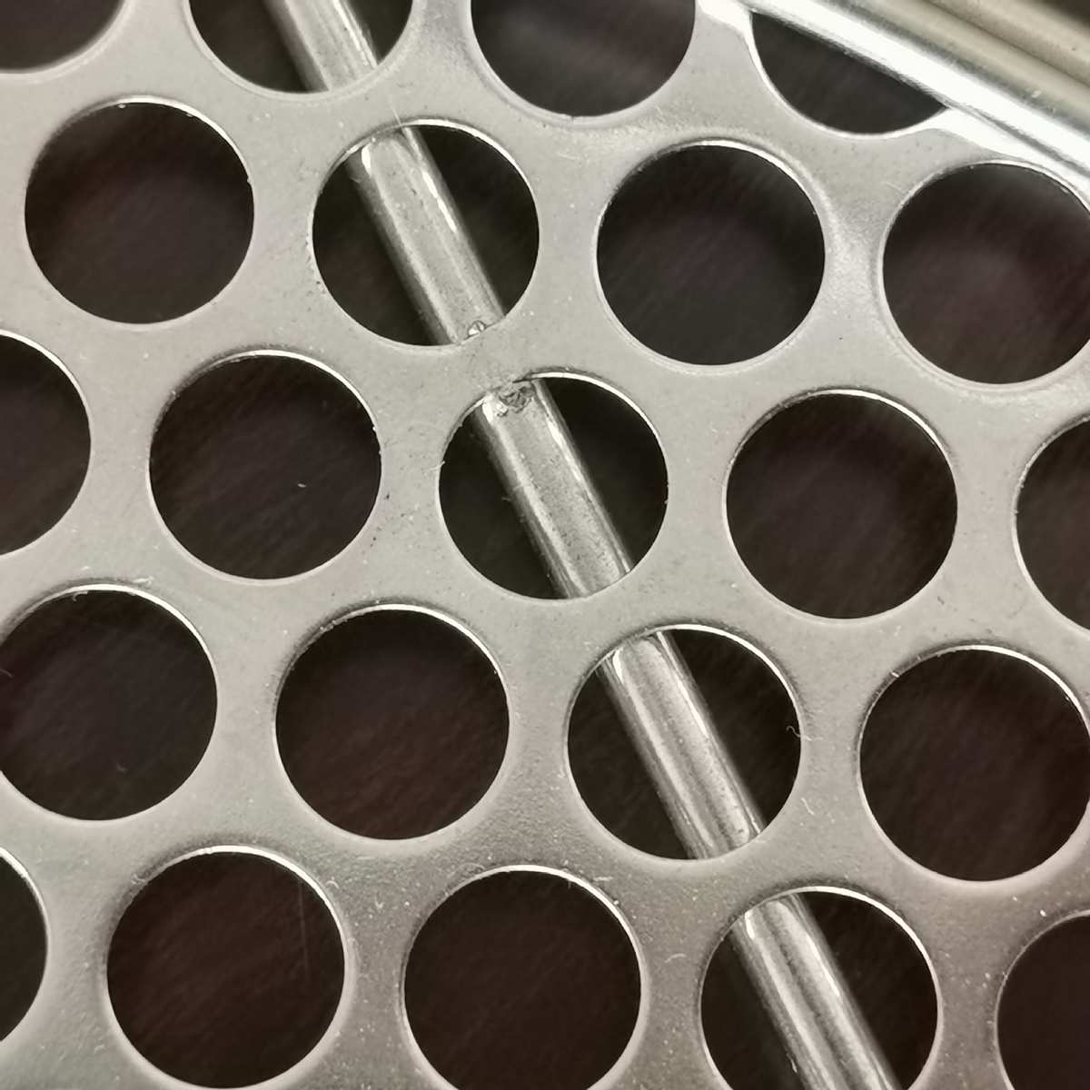 Stainless steel punching tray copper hole plate chassis grille fan air outlet grille round hole ventilation and heat dissipation board machine