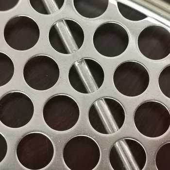 Stainless steel punching tray copper hole plate chassis grille fan air outlet grille round hole ventilation and heat dissipation board machine