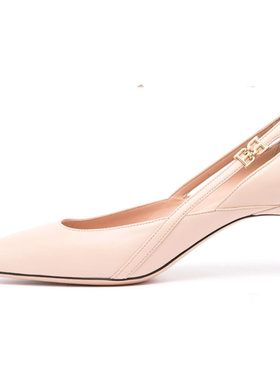 BALLY Elsa B-Chain 饰牌皮革高跟鞋 女款 粉红色