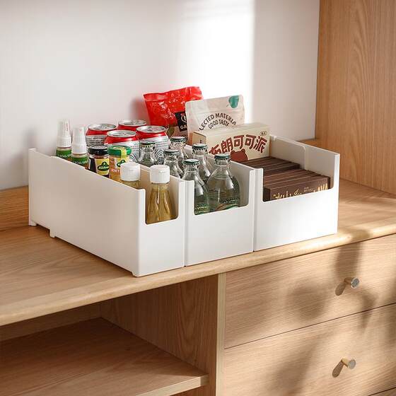 Japanese Drawer-Style Snack Storage Box, Extendable Kitchen Household Right-Angle Seasoning Storage Box, Plastic Miscellaneous Organizer