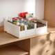 Japanese Drawer-Style Snack Storage Box, Extendable Kitchen Household Right-Angle Seasoning Storage Box, Plastic Miscellaneous Organizer