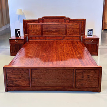 Orthodox Hainan Huanghuanghuang Pear High and Low Bed Furniture Mortgage Disposal 1 million Ghost Texture