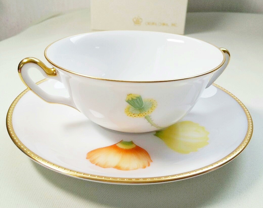 大蔵陶園/OKURA　百木春夫コレクション　手描き　テーブルランプ　展示品 大蔵陶園/OKURA百木春夫コレクション手描きテーブルランプ展示品