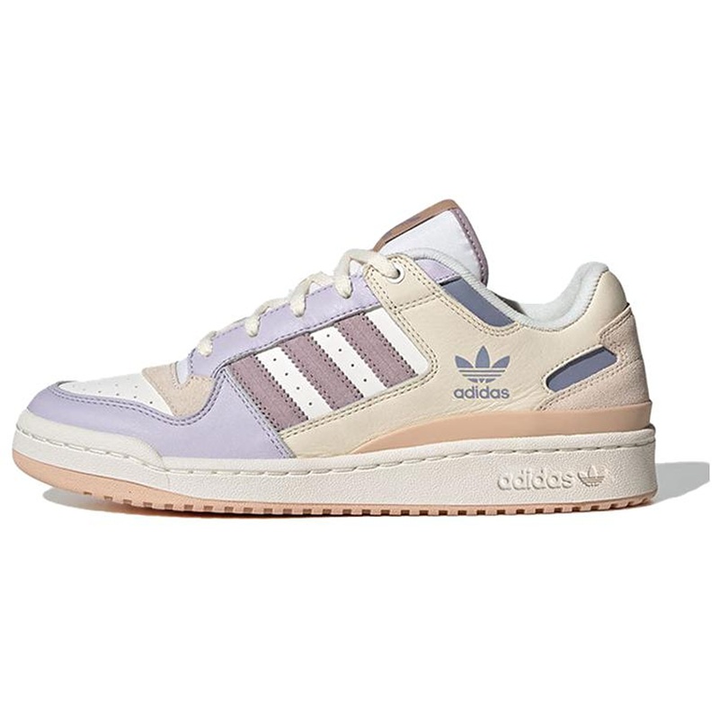 adidas originals FORUM 舒适百搭 低帮 板鞋 女款 粉紫色
