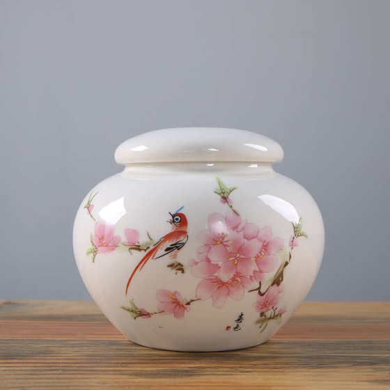 青花瓷陶瓷茶叶罐多款通用储存密封罐茶罐红茶绿茶普洱罐子半斤装