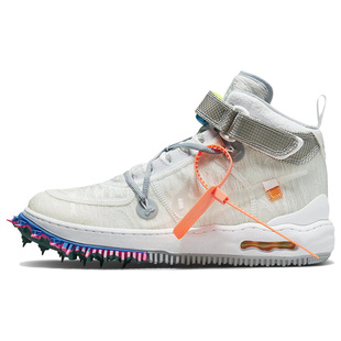 Nike 板鞋 织物 WHITE 经典 Force Air 中帮 OFF 休闲