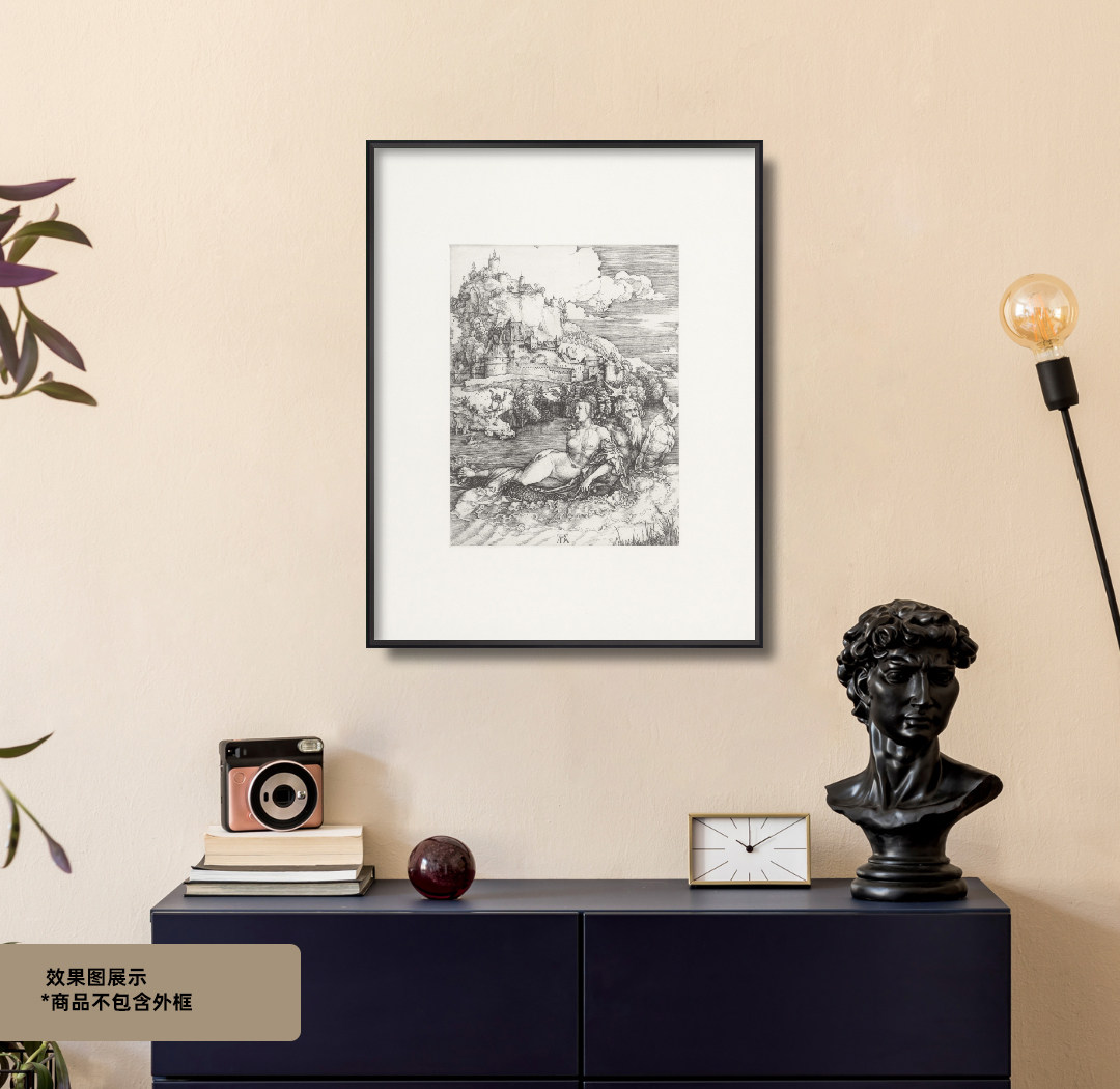 Tsuzhong Art German Classic Düller Collection-level replica copper engraving study living room bedroom light luxury decoration hanging painting