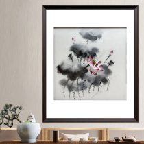 Fine Suzhou embroidery pure hand embroidery Lotus new Chinese style living room decoration hanging painting collection gift