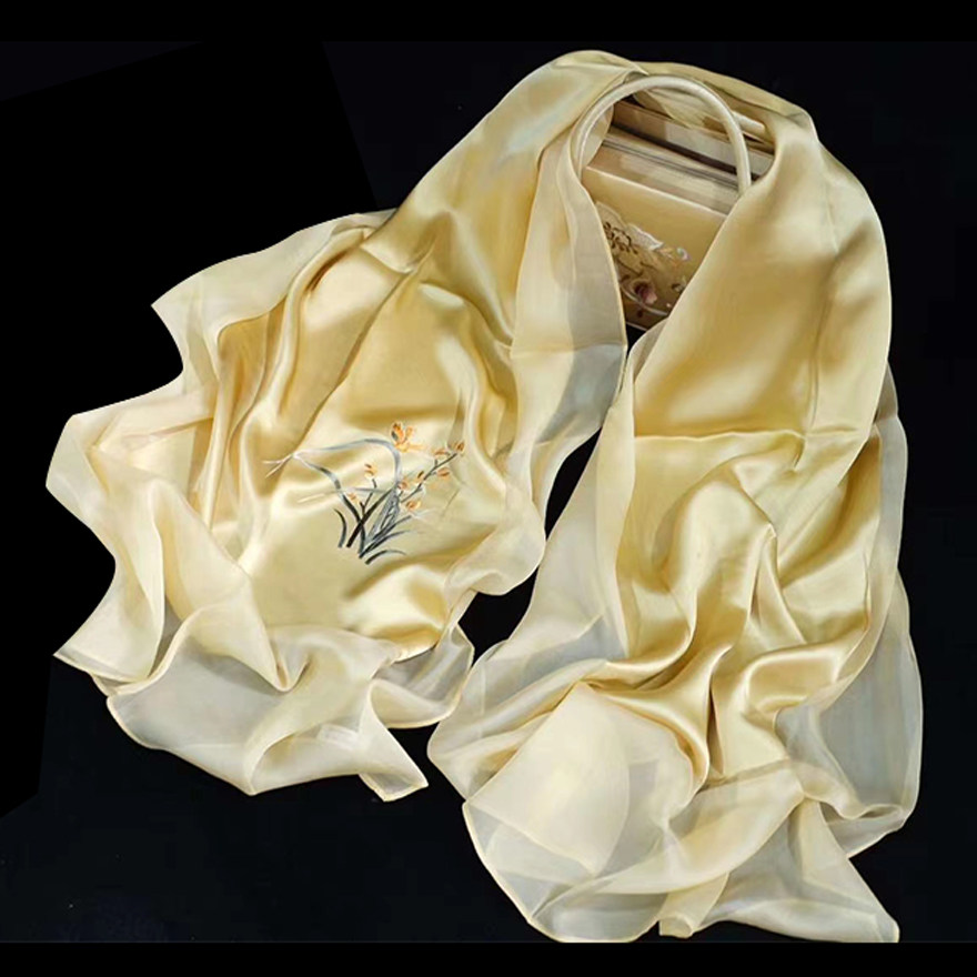 Pure Handmade Embroidery Collared scarves 