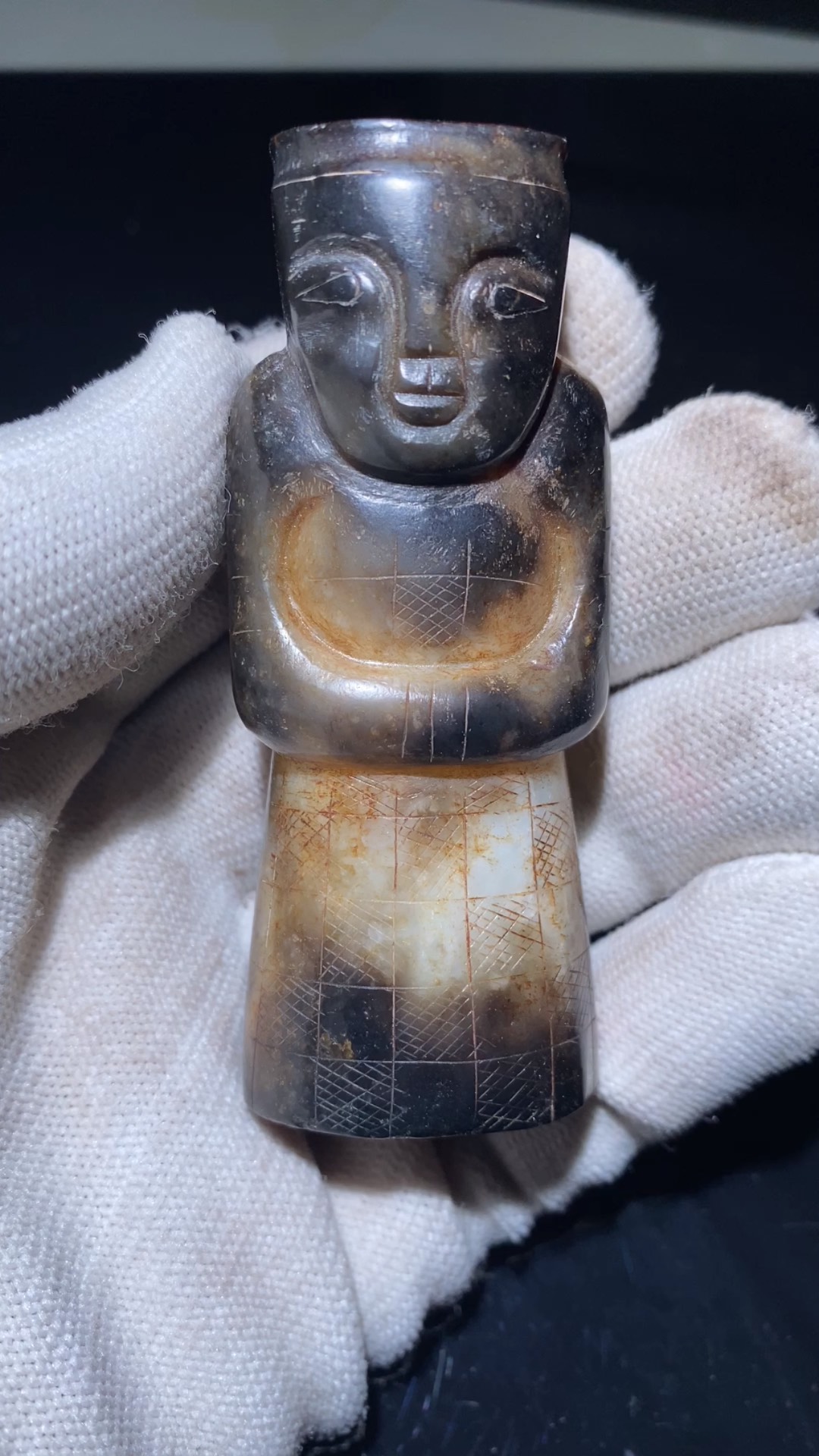 中国古董 骨董 和田玉 青玉 山石擺件 希少品 【仙境】 中国80年代 通販 激安 山石擺件 青玉 和田玉 骨董 中国古董 希少品 中国80