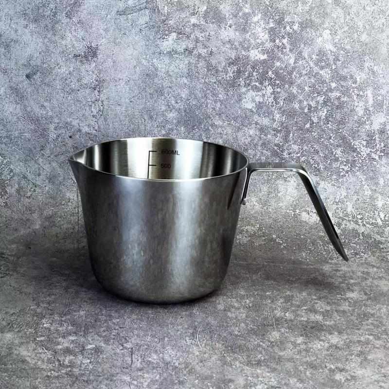 Thickened Three-Layer 18-10 Stainless Steel Mini Milk Pot Measuring Cup Baking Scale Hot Oil Pot Egg Beating Bowl
