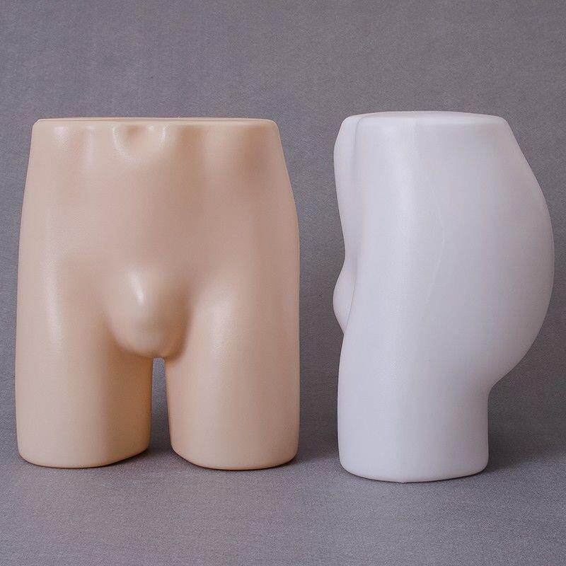 Men's Underwear Model Hollow White Plastic Mannequin for Underwear Display and Photography