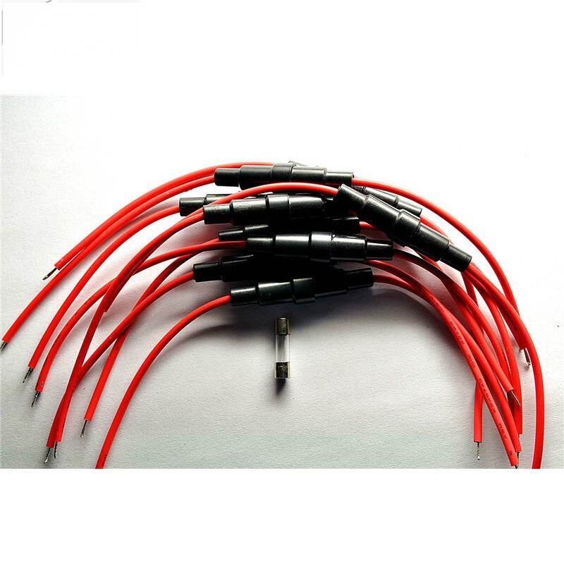 5 * 20mm fuse seat with wire insurance tube seat fuse sleeve 0 75 thick wire 20 bar