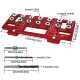 Woodworking handle drilling positioner Straight hole opening positioning fixture Manual tool