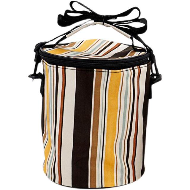 Lunch Box Insulation Bag, Extra-Large Tote Bag, Extra-Thick Double-Layer Waterproof Oxford Cloth, Aluminum Foil, Round Pot Protective Backpack
