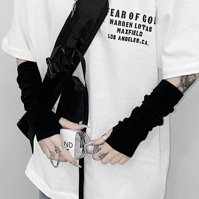 Wrist Scar-Covering Accessories, Hot Girl Tattoo-Covering Sleeves, Harajuku Style Cute Wristbands, Sun Protection Ice Sleeves