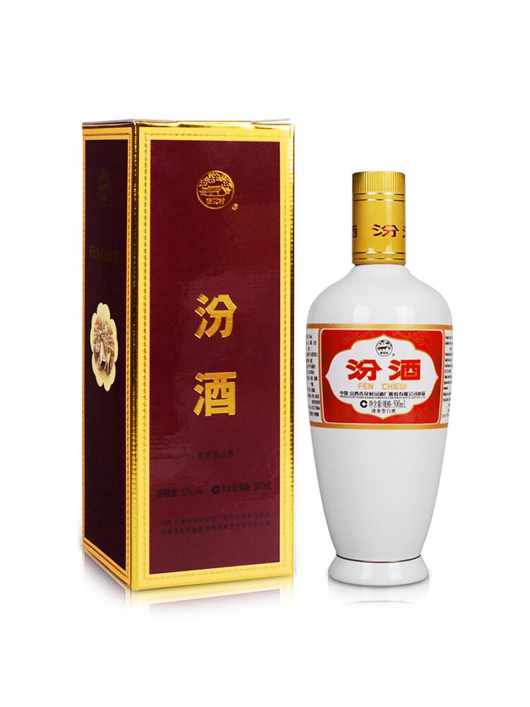 汾酒53度出口瓷500ml单瓶礼盒装出口汾酒53度粮食白酒评价- 淘宝网
