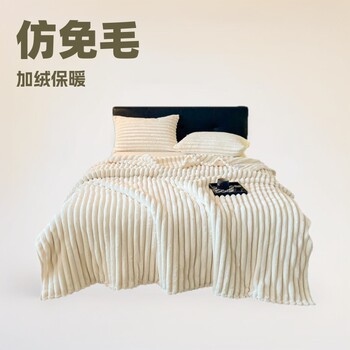 Class a Winter Warm Blanket, Plush Blanket, Single-Person Nap Blanket, Coral Fleece Blanket, Flannel Thickened Blanket