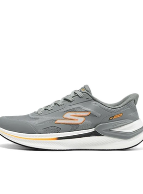 Skechers斯凯奇 MEN'S GO 舒适百搭透气回弹 低帮跑步鞋男款灰色
