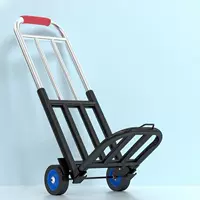 Складной портативный прицеп из нержавеющей стали на четырех колесах, универсальная багажная тележка, поворотные колеса