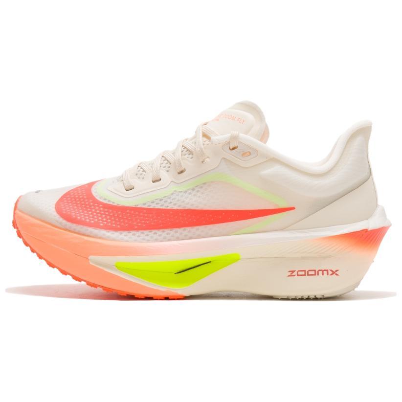 Nike Zoom Fly 6 时尚舒适透气 低帮跑步鞋 女款 白橙