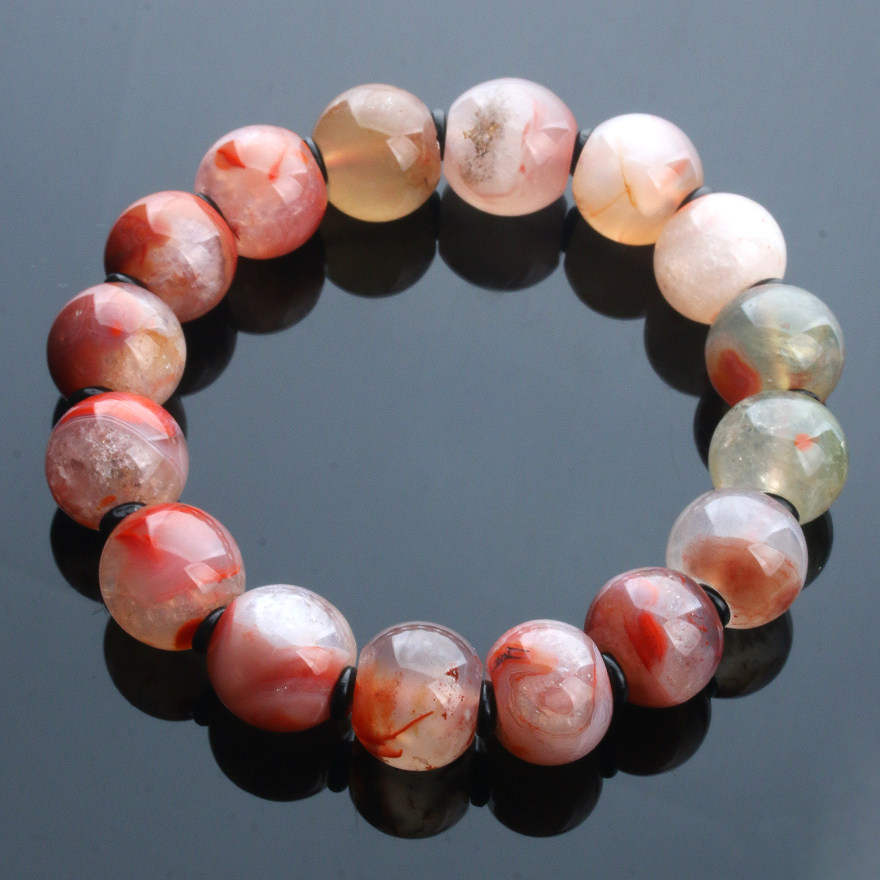 65 29 gr (ice flopping) Water Resources permeable Old-type drum agate hand-in-hand string