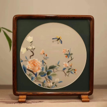 Suzhou embroidery pure handmade double-sided embroidery simple table setting National Beauty and Heavenly Fragrance new Chinese style ornaments and handicrafts collection for gift giving