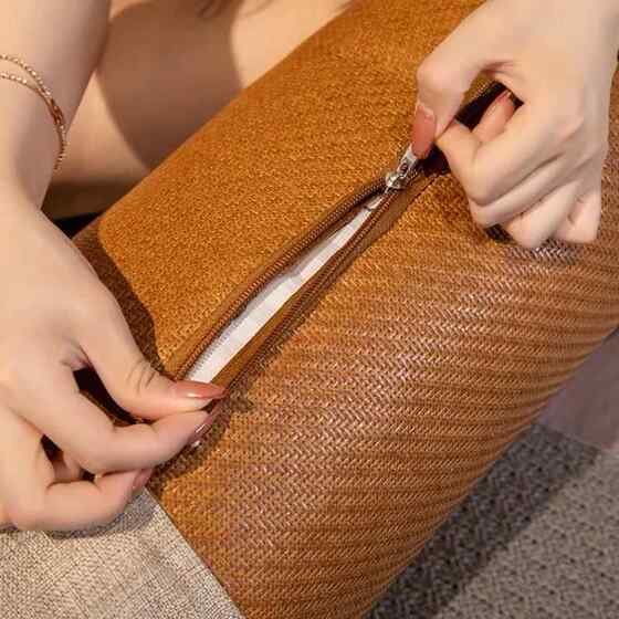 Bamboo Lady Pillow, Cooling Pillow, Linen Cylindrical Pillow Core, Super Soft Body Pillow for Sleeping between Legs