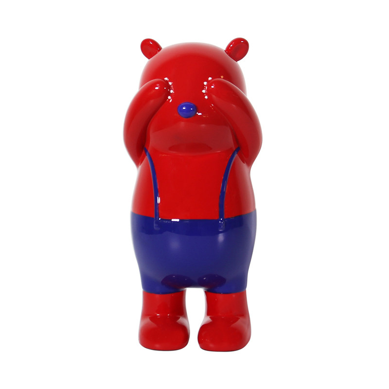 Search hunter Zhang accounts for the original limited cartoon Little Bear Living room desktop swing piece sculpture 