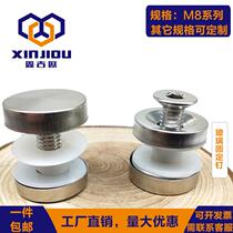 Glass screw fasteners acrylic plate fixing nails stainless steel advertising nails hexagonal glass nail fixing screws